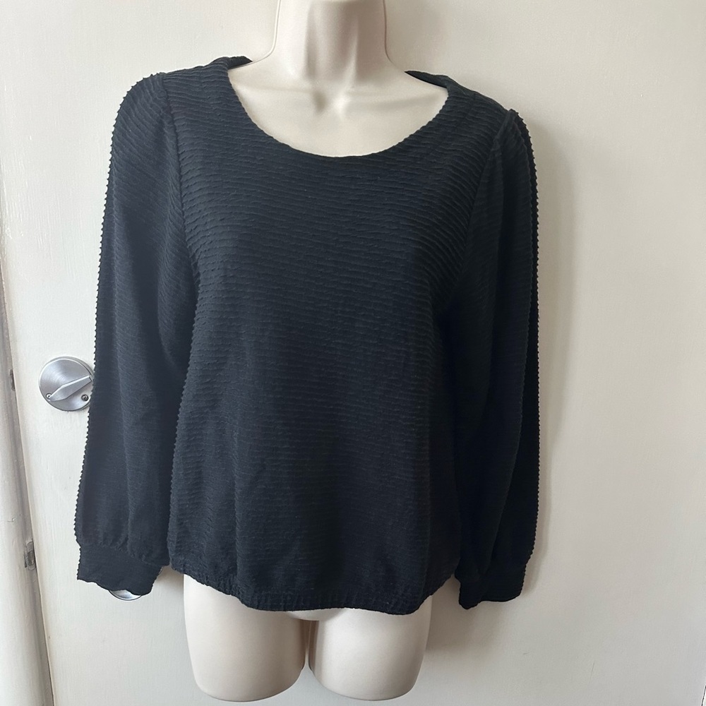 Madewell Black Knit Top